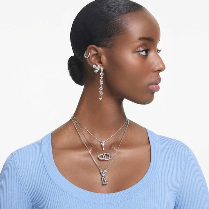 Produktbild Swarovski Mesmera Drop Ohrhänger Verschiedene Schliffe Lang Weiss (Swarovski Metall)