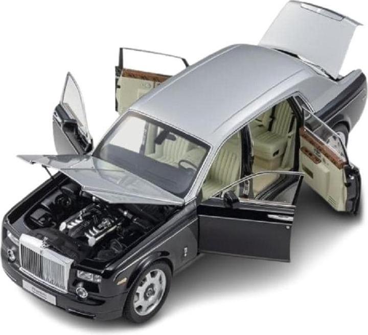 Produktbild Kyosho Rolls-Royce Phamtom EWB Schwarz / Silber, 1:18