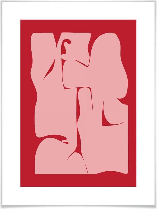 Immagine prodotto Trenddeko Rosso astratto (24 x 30 cm)