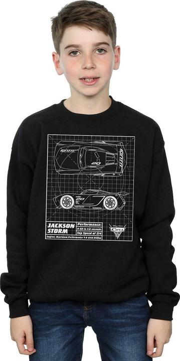 Immagine prodotto Disney Cars Jackson Storm Blueprint Felpa Ragazzi (140, 146)