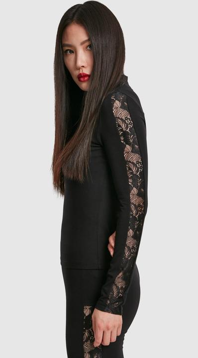 Actual product image Urban Classics Ladies Lace Striped LS (4XL)