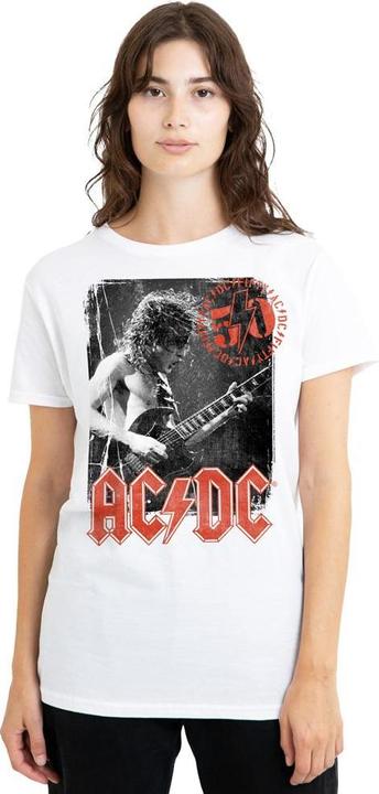 Actual product image AC/DC Unisex Adult Stamp Poster T-Shirt (L)