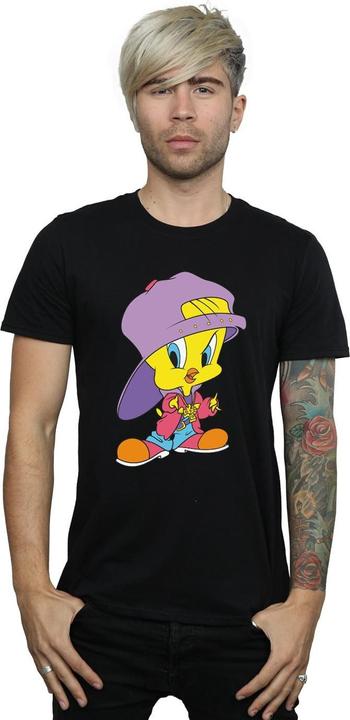 Actual product image Looney Tunes Mens Tweety Pie Hip Hop T-Shirt (S)