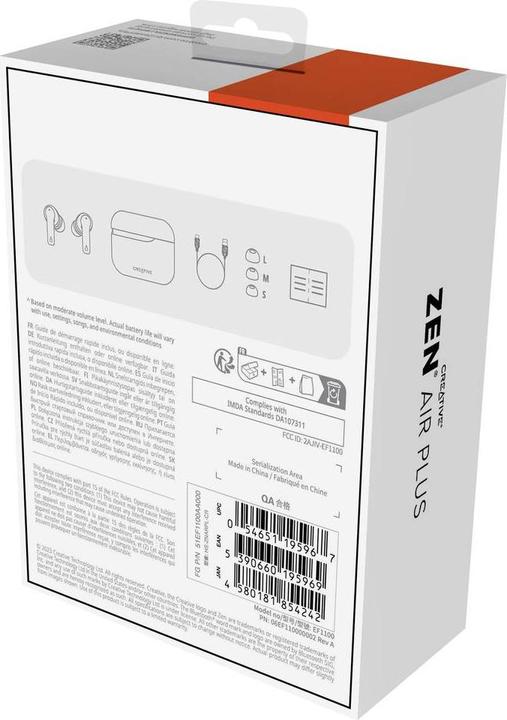 Produktbild Creative Zen Air Plus (ANC, 32 h, Kabellos)