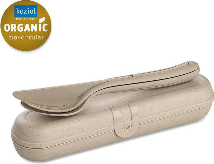 Immagine prodotto Koziol Set di posate KLIKK READY 7070700 sabbia (3 Pezzo/i, Set di posate)