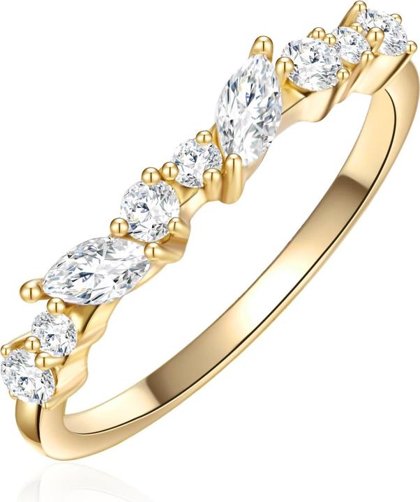 Immagine prodotto Glanzstücke München Donna Argento Sterling Cubic Zirconia Oro Giallo - 30000 (54, 925 Argento)