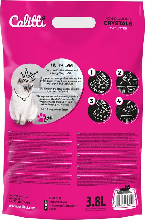 Actual product image Calitti Crystal - Silicone Litter 3.8l (Clumping, 1.90 kg)
