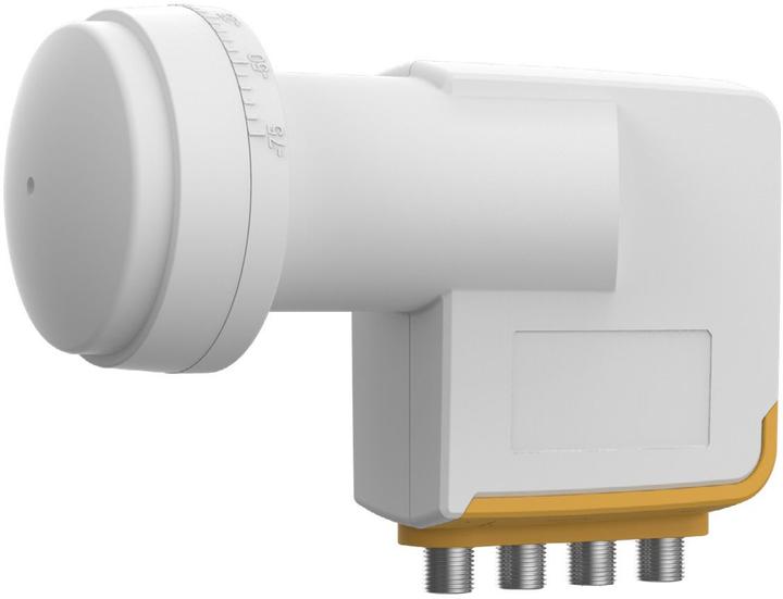 Produktbild inverto Unicable II 40 mm LNB, 3 × Unicable Port, 1 × Legacy Port – IDLU-32L410-BMR1L-1PN (Quad LNB, 40mm)