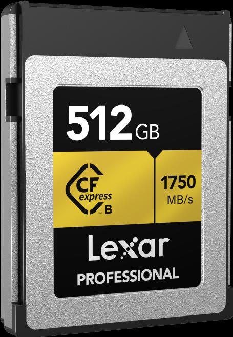 Produktbild Lexar Professional CFexpress R:1750MB/s W:1000MB/s (512 GB, CFexpress Typ B)