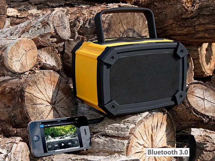 Image du produit Auvisio Haut-parleur d'extérieur avec Bluetooth (Fonctionnement sur secteur, Fonctionnement sur batterie)