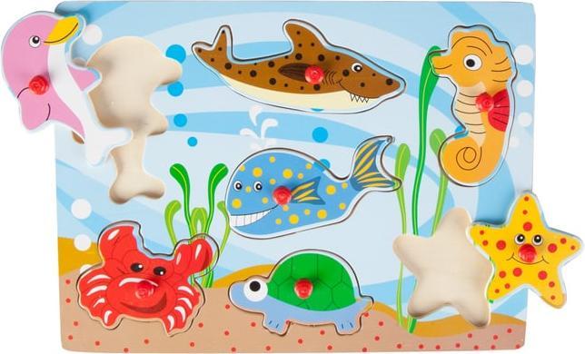 Produktbild Besttoy Holz-Puzzle - Meerestiere - 7 Teile (7 Teile)