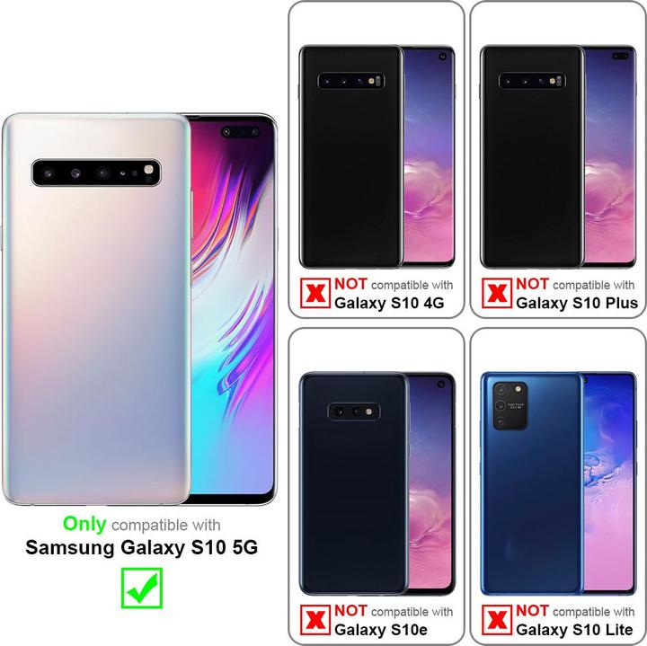Actual product image Cadorabo Flower Book Cover (Samsung Galaxy S10 5G)