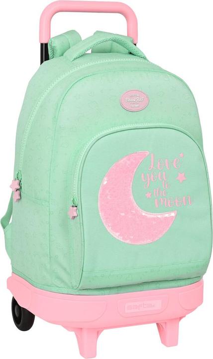 Image du produit Safta Sac à dos scolaire à roulettes BlackFit8 Moon vert 33 x 45 x 22 cm
