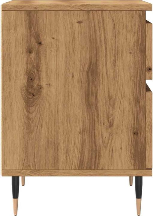 Productafbeelding VidaXL Nachtkastje Nachtkastje Commode Nachtkastje 2 st. Artisanaal eiken (40 x 35 x 50 cm)