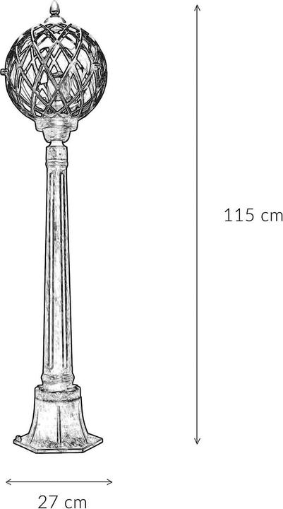 Produktbild Licht-Erlebnisse Aussenleuchte Kairo (E27, IP43)