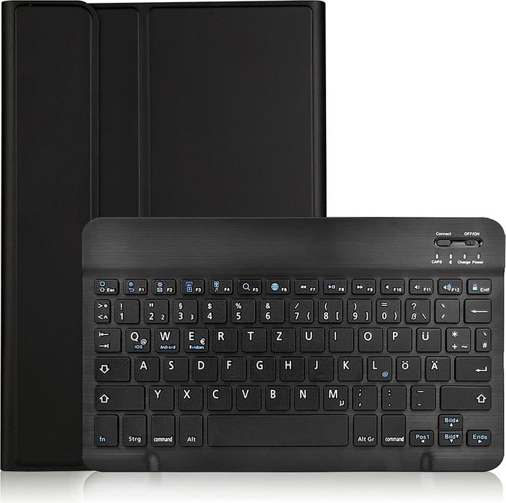 Actual product image Cazy Hoes met Toetsenbord QWERTZ - geschikt voor Samsung Galaxy Tab S9 - Zwart (DE, Galaxy Tab S9 FE)