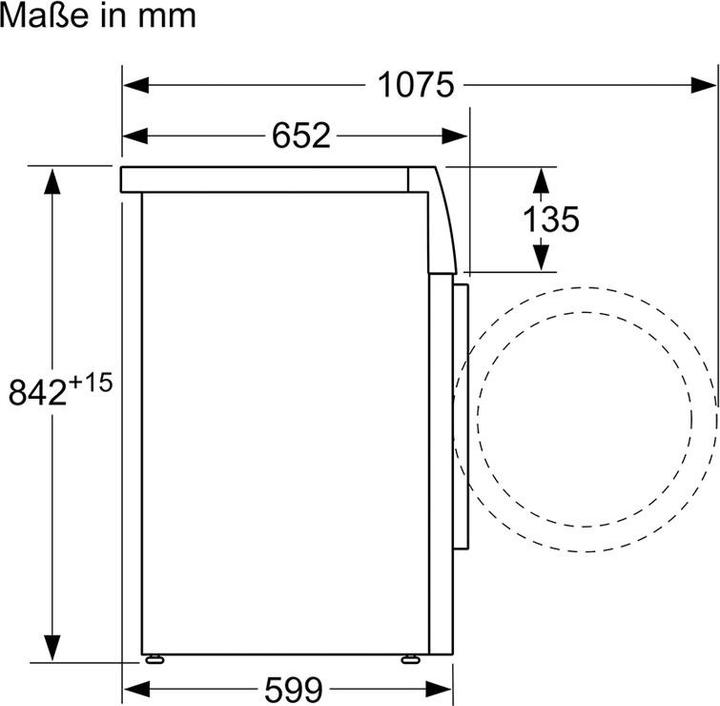 Actual product image Bosch Hausgeräte WQG233C0CH (8 kg, Right, CH plug)