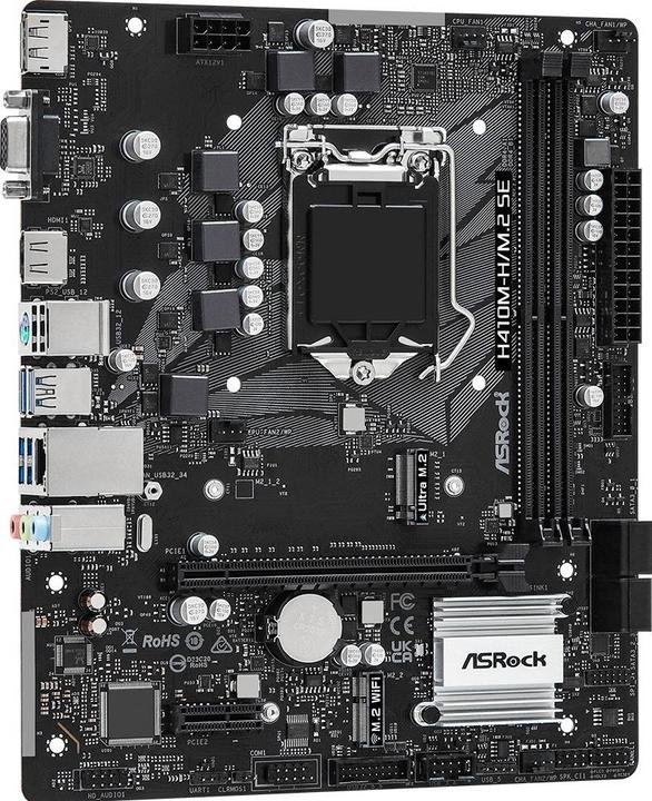 Image du produit AsRock H410M-H/M.2 SE (LGA 1200, Intel H370, mATX)