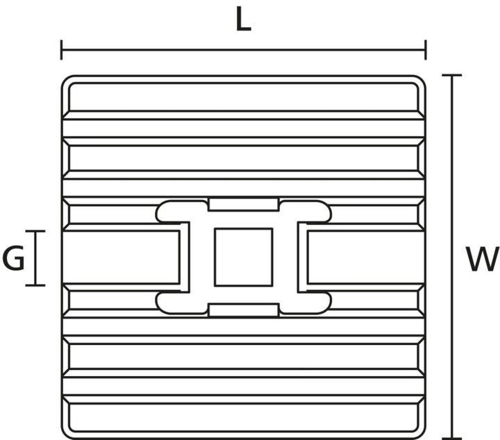Image du produit HellermannTyton Socle de fixation ibler Socle adhésif 28x28mm FMB4APT A (Serre-câbles velcro, 28 mm, 100 pcs)
