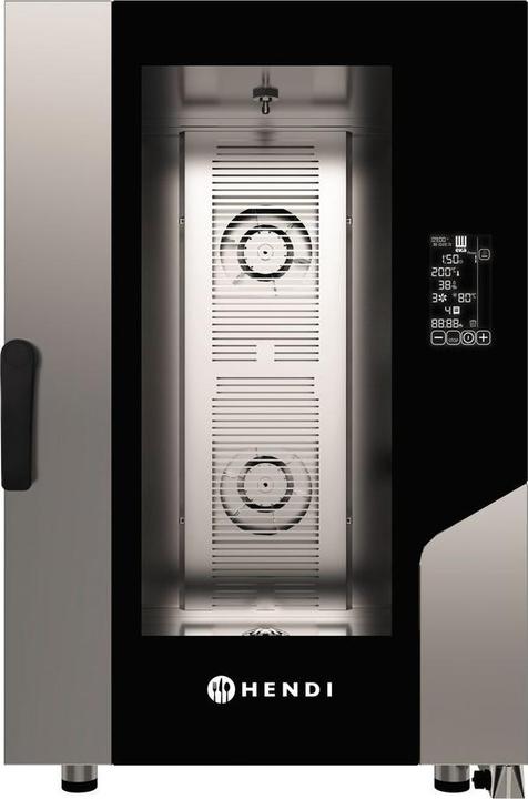 Hendi Chambre en acier inoxydable AISI 304. La chambre du four est conçue avec des coins arrondis pour fa