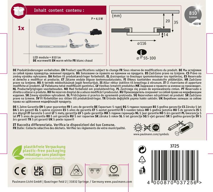Produktbild Paulmann Cover-it (700 lm)