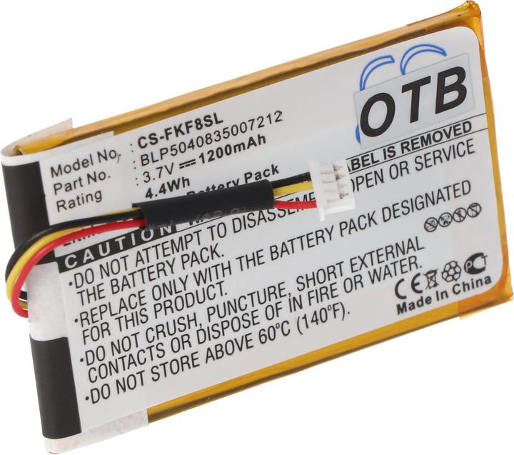 Actual product image AccuCell Battery Falk F5, F8, F10, F12, BLP5040835007212, note with 4pin connector