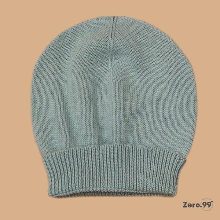 Immagine prodotto Zero.99 Babymütze gestrickt, 100% Baumwolle, 0–3 Monate (50, 56, 62)