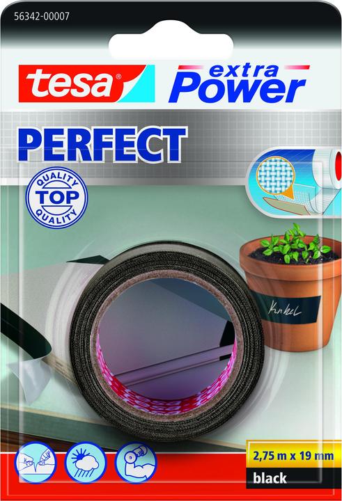 Produktbild tesa EXTRA POWER PERFECT Gewebeband, gewebeverstärktes Ductape (19 mm)