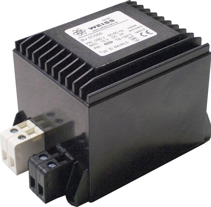 Produktbild Weiss Elektrotechnik Kompaktnetzteil Transformator mit eingebauter Gleichrichtung und Glättung