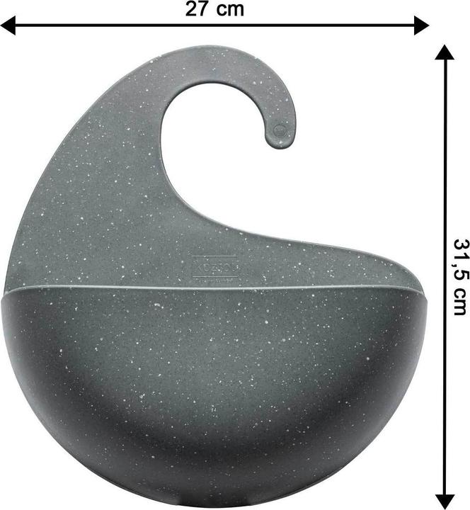 Actual product image Koziol Shower Utensil Holder Surf XL, Dark Gray