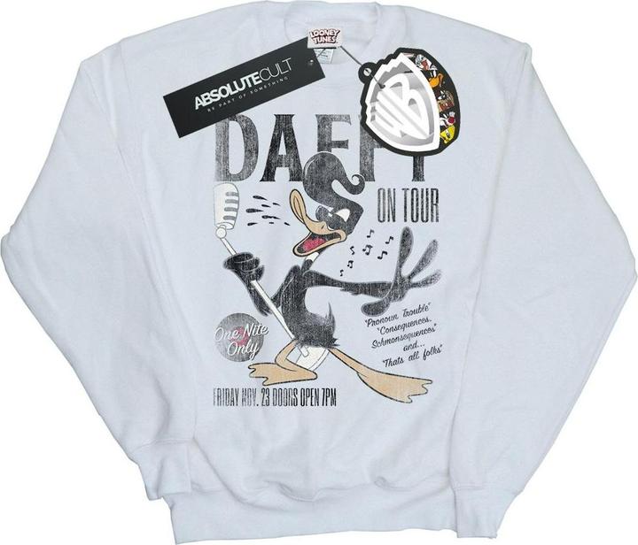 Actual product image Looney Tunes Womens/Ladies Daffy Duck Concert Sweatshirt (M)