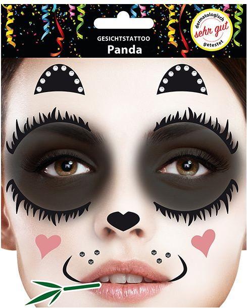Actual product image Sombo Panda face tattoo