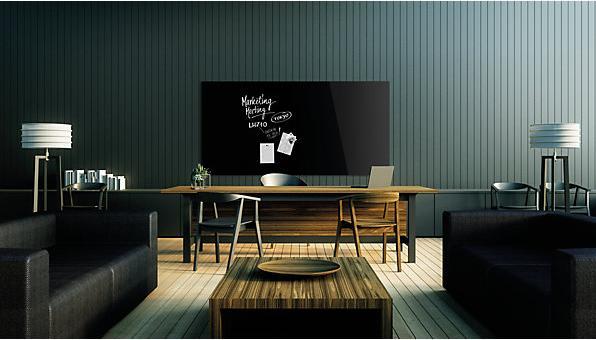 Actual product image Magnetoplan MAGNETOP. Design Glassboard 2000x1000mm 13409012 deep-black (2000 x 1000 mm)