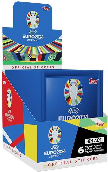 Image du produit Topps Collection d'autocollants Euro 2024 - Boîte d'affichage (Allemand, Affichage du booster)