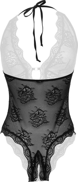 Actual product image Christine Le Duc Lace open crotch body Rose (S/M)