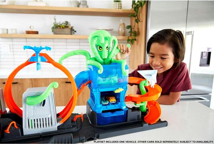 Image du produit Hot Wheels City Color Reveal Ultimate Car Wash Play Set avec 1 véhicule à couleur changeante pour Kin