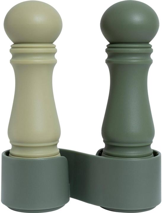 Crush Grind Salz- und Pfeffermühle Mini Grinder Set Parsley/Sage Green (Salz, Pfeffer)