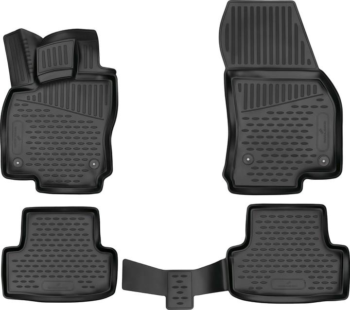 Image du produit Walser Tapis en caoutchouc XTR pour Skoda Karoq 2017-Aujourd'hui (2 tapis avant + 2 tapis arrière)