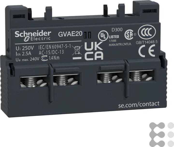 Schneider Electric Auxiliary contact block 2 NO contacts