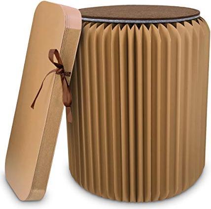 Produktbild Navaris Design Hocker aus Papier faltbar
