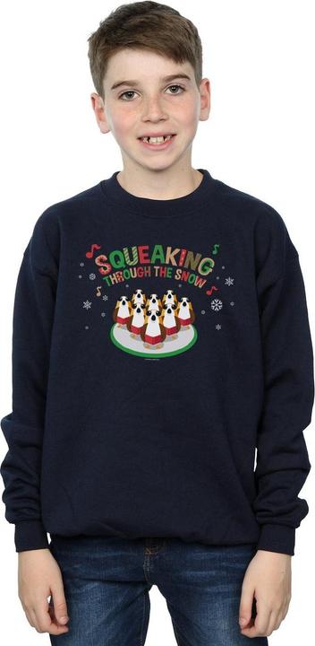 Actual product image Star Wars Boys The Last Jedi Porgs Squeaking Through The Snow Sweatshirt (128)