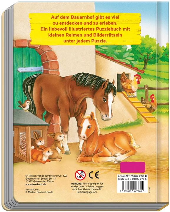 Actual product image Trötsch Verlag GmbH & Co. KG Puzzle Book Farm