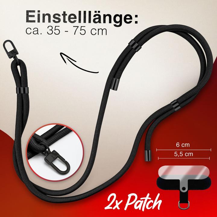 Actual product image Nalia HoldMe Lanyard Handykette - Universal Trageband für Smartphones - Verstellbar, Soft & Elastisch