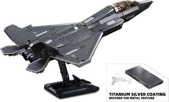 Actual product image Sluban J-35S stealth aircraft