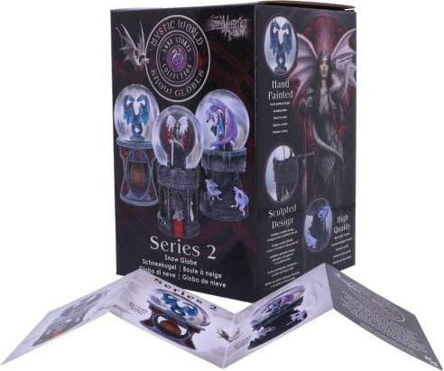 Actual product image Nemesis Now Anne Stokes Dragon Heart snow globe