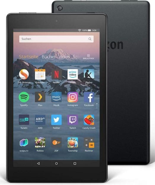 Amazon Fire HD 8 Tablet with Alexa, 20.32cm (8 inch) HD Display, 16 GB, Black, with... (8", 16 GB, Black)