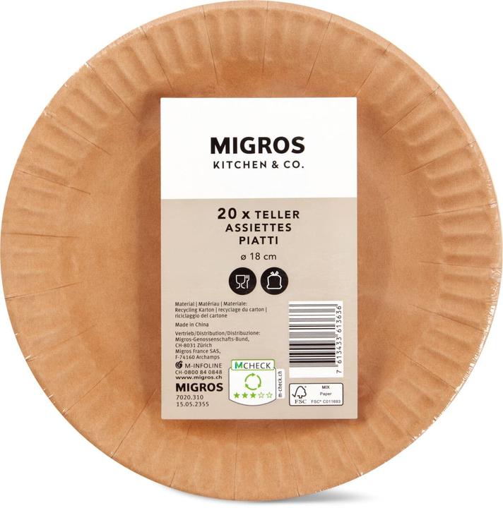 Image du produit Cucina & Tavola Assiettes pour lunch, 18cm (20 x)