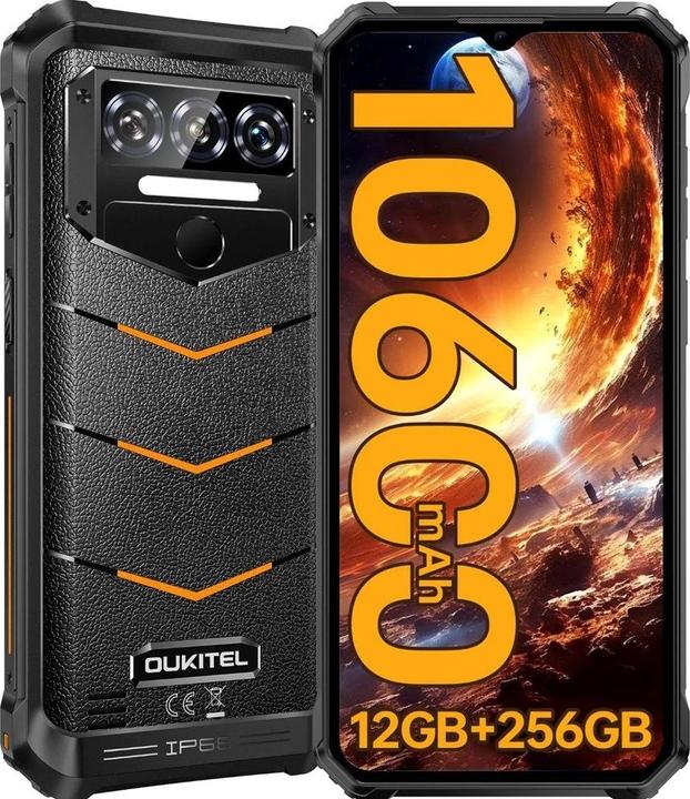 Produktbild Oukitel Smartphone WP38 6/256 10600mAh DS. Orange (256 GB, Orange, Dual SIM)