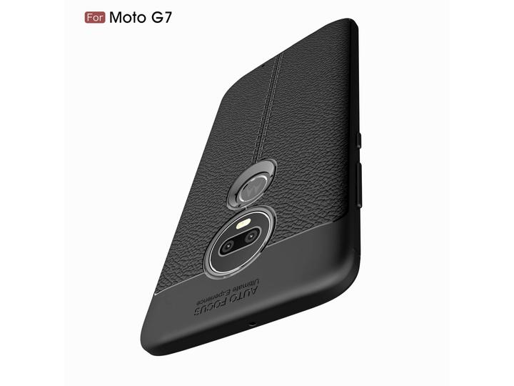 Actual product image Screenguard Motorola Moto G7 Plus Sleeve Leather Design TPU Cover (Motorola Moto G7 Plus)