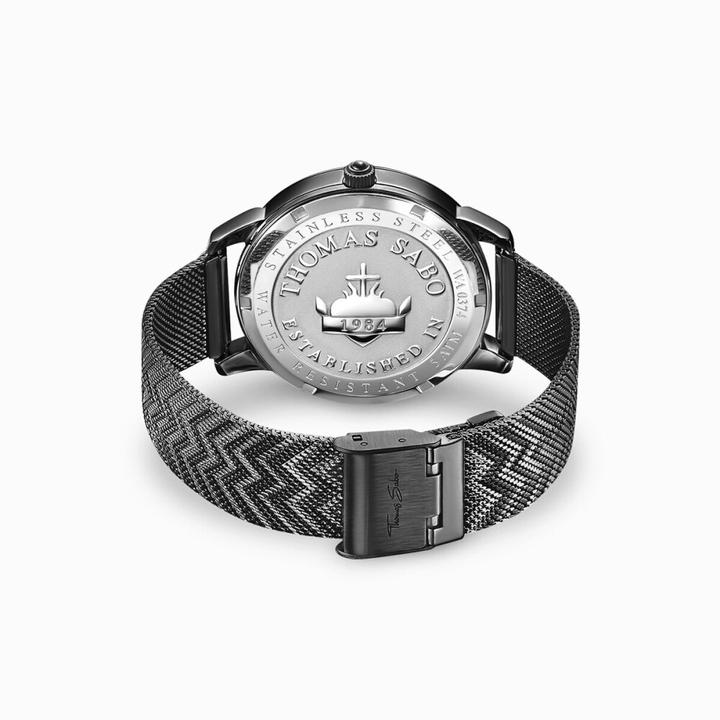 Immagine prodotto Thomas Sabo Orologio da uomo Spirit Cosmos Compass Black (Orologio da polso analogico, 41 mm)